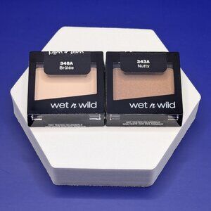 Wet n Wild Color Icon Eyeshadow Singles x2 Brulee 348A & Nutty 343A New Sealed